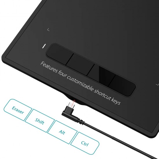 XP-PEN ταμπλέτα σχεδίασης με γραφίδα Star G960S Plus, 228.8x152.6mm, μαύρο