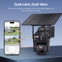 SECTEC smart ηλιακή κάμερα ST-536-6MAOV-4G-EU, dual lens, 3MP, 4G, SD, PTZ, IP66