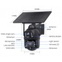 SECTEC smart ηλιακή κάμερα ST-536-6MAOV-4G-EU, dual lens, 3MP, 4G, SD, PTZ, IP66