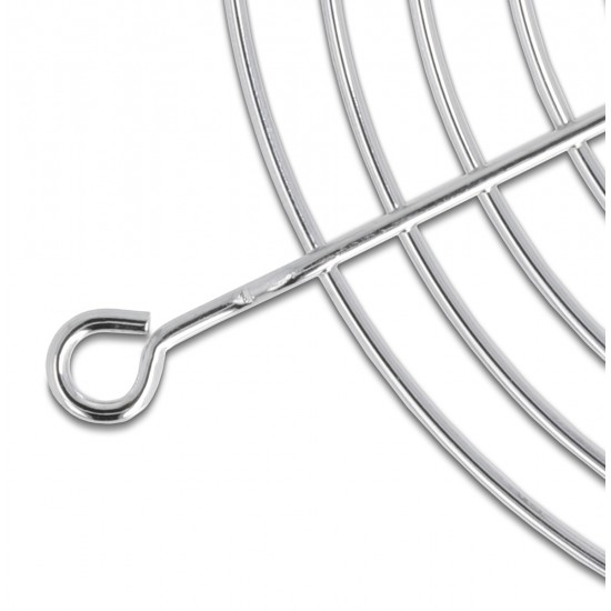 DELOCK σχάρα για 60mm ανεμιστήρα 67305, μεταλλική, ασημί