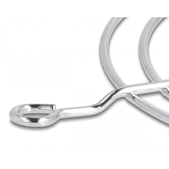 DELOCK σχάρα για 60mm ανεμιστήρα 67305, μεταλλική, ασημί