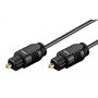 GOOBAY καλώδιο ήχου Toslink 50938, gold plated, 2.2mm, 10m, μαύρο