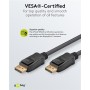 GOOBAY καλώδιο DisplayPort 74777, VESA Certified, 8K/60Hz, 32.4 Gbps, 1m, μαύρο