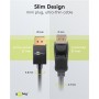 GOOBAY καλώδιο DisplayPort 77443, 8K/120Hz, 40 Gbps, 2m, μαύρο