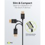 GOOBAY καλώδιο DisplayPort 77442, 8K/120Hz, 40 Gbps, 1m, μαύρο
