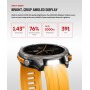 ZEBLAZE smartwatch Stratos 4 με φακό, heart rate, 1.43" AMOLED, GPS, 5 ΑΤΜ, MIL-STD-810H, μαύρο