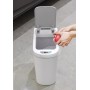 HOME USE κάδος απορριμμάτων HUH-0255 με φωτοκύτταρο, 7lt, λευκός