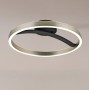 POWERTECH LED φωτιστικό οροφής HLL-0200, 29W, 4000K, Φ38x10cm, ασημί/μαύρο