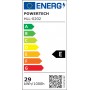 POWERTECH LED φωτιστικό οροφής HLL-0202, 29W, 4000K, Φ38x120cm, ασημί/μαύρο