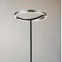 POWERTECH LED φωτιστικό δαπέδου HLL-0204, 42W, 4000K, Φ38x157cm, ασημί/μαύρο