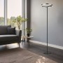 POWERTECH LED φωτιστικό δαπέδου HLL-0204, 42W, 4000K, Φ38x157cm, ασημί/μαύρο