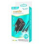 KAKUSIGA φορτιστής τοίχου KSC-1238 με καλώδιο Lightning, 2x USB, 12W, μαύρος