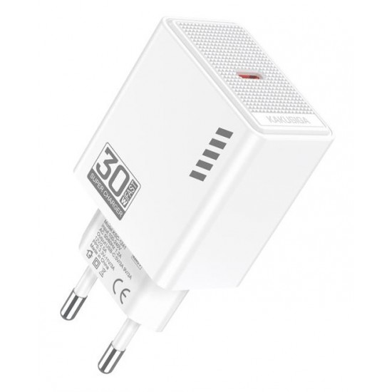 KAKUSIGA φορτιστής τοίχου KSC-1241, USB-C, 30W, λευκός