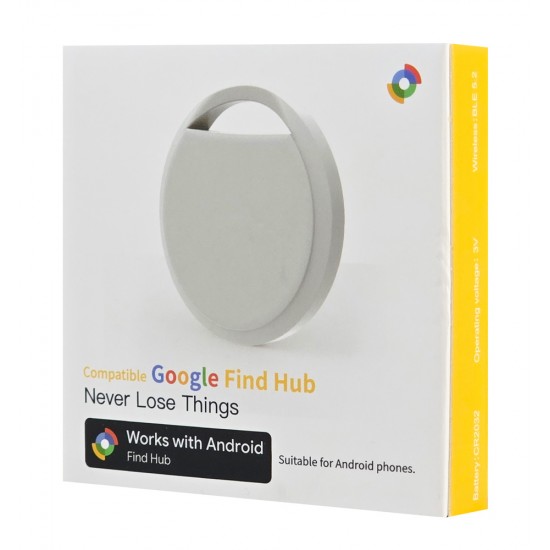 HAVEDEER smart tag ACCUTAG για Android συσκευές, Bluetooth tracker, λευκό