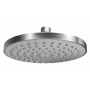 BRUNO κεφαλή ντους BRN-0267, πλαστική, στρογγυλή, Φ 20cm, ασημί
