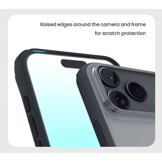 NILLKIN θήκη Super Frosted Shield Pro για Apple iPhone 17 Pro Max, διάφανη/μαύρη