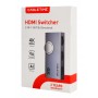 CABLETIME HDMI switch CT-HS4K2-AG, 2 σε 1, 4K/60Hz, bi-directional, γκρι