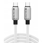 CABLETIME καλώδιο USB-C CT-CM240-ZSW2, 240W, 480Mbps, 2m, λευκό