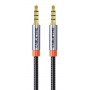 CABLETIME καλώδιο ήχου 3.5mm CT-AM35M, gold plated, 2m, μαύρο