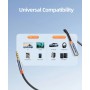 CABLETIME καλώδιο προέκτασης ήχου 3.5mm CT-AE35M, gold plated, 3m, μαύρο