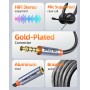 CABLETIME καλώδιο προέκτασης ήχου 3.5mm CT-AE35M, gold plated, 2m, μαύρο