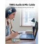 CABLETIME καλώδιο προέκτασης ήχου 3.5mm CT-AE35M, gold plated, 2m, μαύρο