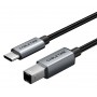 CABLETIME καλώδιο USB-C σε USB Type B CT-CMBM1, 480Mbps, 1m, μαύρο