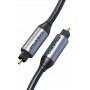 CABLETIME καλώδιο ήχου Toslink CT-AV380-P04GN, gold plated, 5mm, 3m, μαύρο