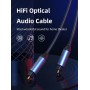 CABLETIME καλώδιο ήχου Toslink CT-AV380-P04GN, gold plated, 5mm, 3m, μαύρο