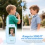 MAFITI παιδικά walkie talkie JK200 με οθόνη & κάμερα, 3+ ετών, επαναφορτιζόμενα, μπλε, 2τμχ
