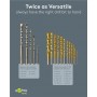 GOOBAY σετ τρυπάνια 77848 για μέταλλο/τοίχο, HSS/χάλυβας άνθρακα + YG8, 3–10mm/1.5-6mm, κυλινδρικό, 17τμχ