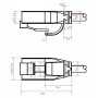 GloboStar® 71545 R10 SKYDANCE Ασύρματο Χειριστήριο Αφής RF 2.4Ghz 1 Group για όλα τα RGBW+WW+CCT SKYDANCE Controller DC 3V 1 x CR2032 - IP20 Μαύρο Μ12.2 x Π5.3 x Υ1.7cm - 5 Years Warranty