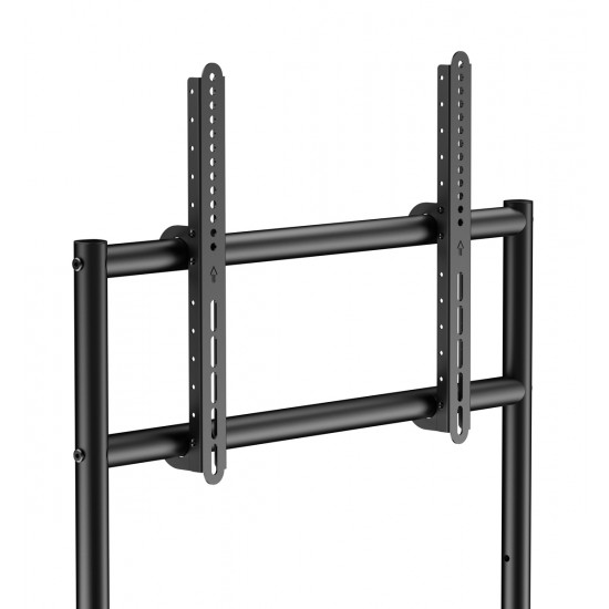 BRATECK βάση τηλεόρασης δαπέδου TTF13E-46FW, 37-86", έως 80kg, με ράφι & ροδάκια