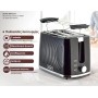 BRUNO φρυγανιέρα BRN-0274, 2 θέσεων, 900W, με σχάρα ψησίματος, μαύρη
