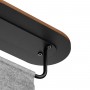 BRATECK βάση τηλεόρασης δαπέδου FS54-22T-02W, 17-43", έως 15kg, με ράφι & ροδάκια, μαύρη