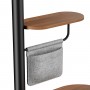 BRATECK βάση τηλεόρασης δαπέδου FS54-22T-02W, 17-43", έως 15kg, με ράφι & ροδάκια, μαύρη