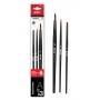 ARTIX PAINTS σετ πινέλων ζωγραφικής PP280, μαύρο, 3τμχ