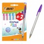 BIC στυλό διαρκείας ballpoint Cristal Fun Colours, 1.6mm μύτη, διάφορα χρώματα, 8τμχ