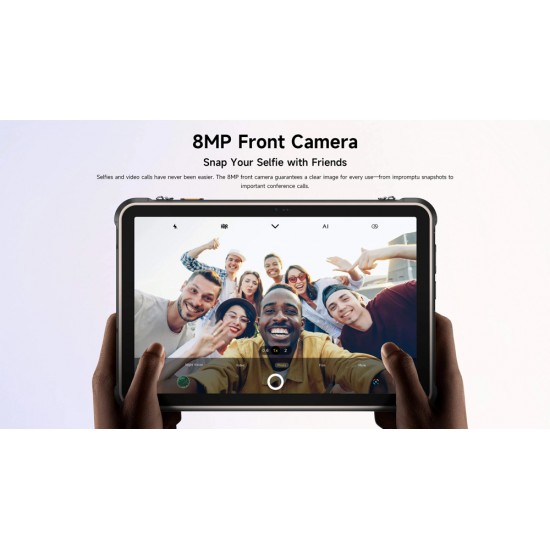 ULEFONE tablet RugKing Pad 2 Pro, 10.1", 8/256GB, 10200mAh, IP68/IP69K/MIL-STD-810H, 4G, μαύρο