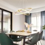 POWERTECH LED φωτιστικό οροφής PT-1528, 40W, 4000K, Φ60x120cm, χρυσό
