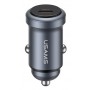 USAMS φορτιστής αυτοκινήτου CC321, USB-C, 30W, γκρι