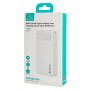 USAMS power bank CD251 με οθόνη, 3x θύρες εξόδου, 20000mAh, PD20W, λευκό