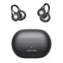 USAMS earphones με θήκη φόρτισης Echo R02, OWS, Φ11mm, 50/300mAh, μαύρα