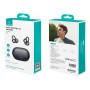 USAMS earphones με θήκη φόρτισης Echo R02, OWS, Φ11mm, 50/300mAh, μαύρα