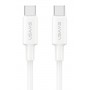 USAMS καλώδιο USB-C SJ763, 60W, 480Mbps, 1m, λευκό