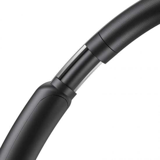 USAMS headphones SR01, ασύρματα, ANC, Φ40mm, 350mAh, μαύρα