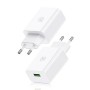 USAMS φορτιστής τοίχου T22, 1x USB, QC3.0 18W 3A, λευκός
