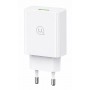 USAMS φορτιστής τοίχου T22, 1x USB, QC3.0 18W 3A, λευκός