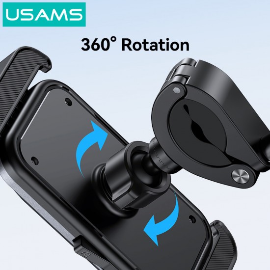 USAMS βάση ποδηλάτου για smartphone ZJ082, μαύρη