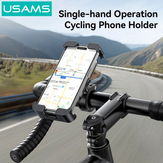 USAMS βάση ποδηλάτου για smartphone ZJ082, μαύρη